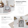 thumbnail image 4 of Stylish Undermount 14" Stainless Steel Single Bowl Kitchen Sink with Grid & Strainer S-310G, 4 of 11