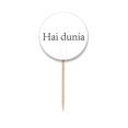 thumbnail image 1 of Hello World Malay Art Deco  Fashion Toothpick Flags Round Labels Party Decoration, 1 of 3