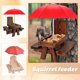 thumbnail image 3 of Clearance! Squirrel Feeder In Stock Outdoor Wooden Squirrel Feeder Pet Dining Table With Bench Corn Bracket Feeding Table, 3 of 3