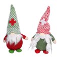 thumbnail image 3 of Muñecas sin rostro de Papá Noel, 2 piezas de muñecos navideños de Papá Noel sin rostro, muñecos de peluche navideños multifuncionales, 3 of 8