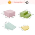 thumbnail image 4 of Tolead Climb Foam Blocks for Toddler, 4-Piece Kids Soft Climb and Crawl Foam Block, 4 of 6