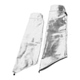 thumbnail image 5 of 2 Pieces Aluminum Foil Aprons Foot Guards for Fish Cleaning lab Work sleeves, 5 of 7