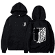 thumbnail image 2 of Sudadera con capucha de Attack On Titan para hombre, sudaderas con capucha de anime para hombre y mujer, ropa de calle, jersey con capucha Harajuku Shingeki No Kyojin, sudadera, ropa, 2 of 5