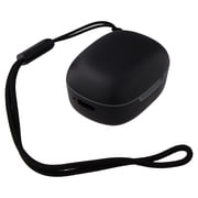 onn Wireless Mini-Earbuds with Wrist-Strap, Black