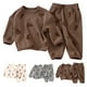 thumbnail image 4 of Odeerbi 3M-2Y Niños Niñas Pijama Suave Manga Larga Tops Pantalones Conjunto Suave Impreso Ropa de Dormir Invierno Básico Dos-Pijamas de Dos Piezas, 4 of 4