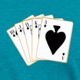 thumbnail image 3 of CafePress - Ace Spades Flush T Shirt - Womens Tri-blend T-Shirt, 3 of 4