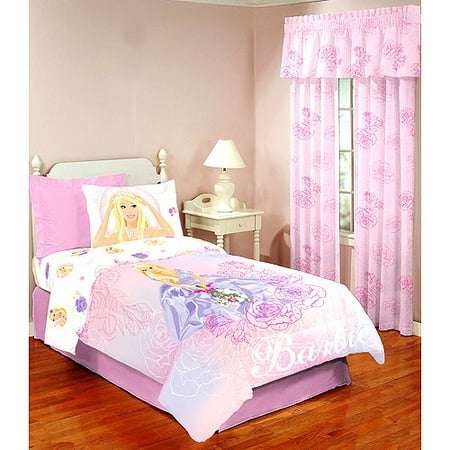 Barbie - Mattel Barbie Full Sheet Set - Walmart.com