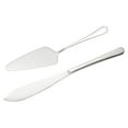 thumbnail image 1 of Juego de cuchillo y servidor de pastel de boda Uxcell, juego de corte de pastel plateado (11/9 pulgadas), 1 of 1
