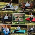 thumbnail image 5 of Qilloway Assorted Khaki Swing Cushion Outdoor Seating, Backrest Waterproof, 5 of 6