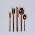 thumbnail image 5 of Ozarke Malta Cutlery Set, Stainless Steel Shiny Rose Gold (Set of 20), 5 of 5