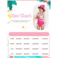 thumbnail image 2 of GYRATEDREAM Baby Girls One Piece Swimsuit Floral Sleeveless Backless Bathing Suit Ruffles Bowknot Swimwear Summer Beach Wear with Hat, 2 of 8