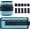 Blue, variant on 1 Pair Adjustable Ankle Weights, 2 4 6 8 10 lb Modularized  Weight Straps for Women Men, Weighted Ankle Weight Set with Removable Sandbags, 1-5 lb per Ankle Strap for Gym Yoga Jogging Walking