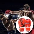 thumbnail image 4 of Youkk 1 Pair Women Men Portable Boxing Gloves Training Practice Adjustable Punching Mitts Hand Protector Sports Gears Accessories Pink 12oz, 4 of 7