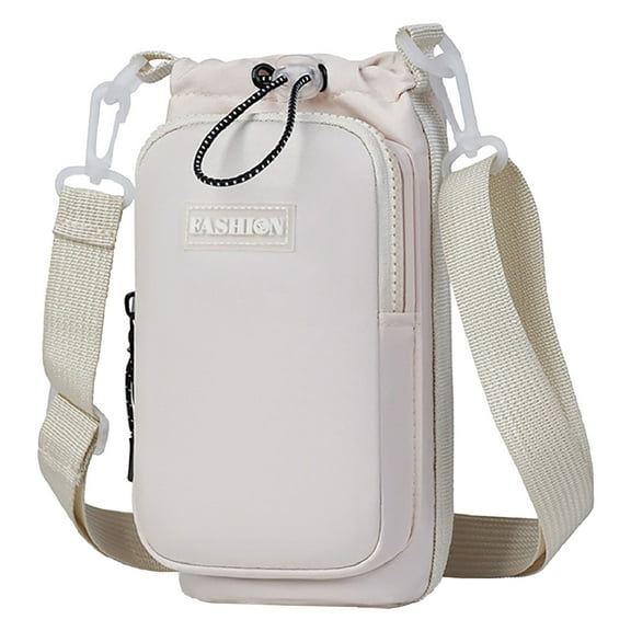 Water Bottle Bag for Women, Lightweight Crossbody Shoulder Bag with Anti-Theft Lockable Zipper, Multiple Pockets for Outdoor Travel, Hiking, and Daily Use