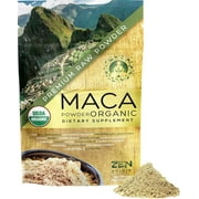 Zen Spirit Maca Root Powder Organic - Peruvian Root Premium Grade Superfood (Raw) - USDA & Vegan Certified - 1 Bag (8oz) - Perfect for Breakfast, Smoothies, Baking & Ice Cream.