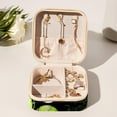 thumbnail image 6 of Tennis Travel Portable Square Jewelry Box Organizer Earring Necklace Bracelet Holder Decorative Display Case Stand Storage Box, 6 of 6