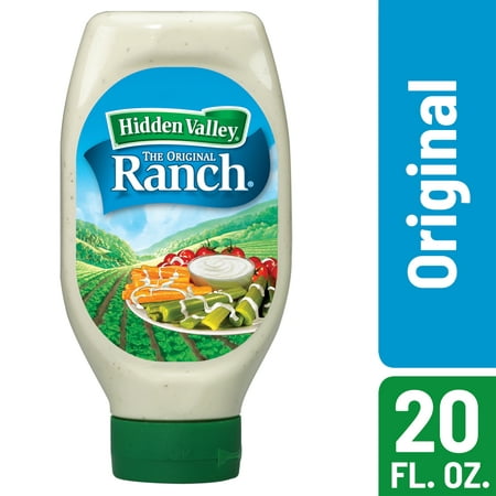 (2 Pack) Hidden Valley Easy Squeeze Original Ranch Salad Dressing & Topping, Gluten Free - 20 oz