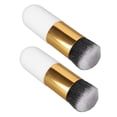 thumbnail image 4 of Brocha cosmética facial, 2 piezas Brocha de maquillaje facial Brocha de maquillaje rechoncha Brocha de maquillaje facial Elaborada por expertos, 4 of 8