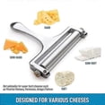 thumbnail image 4 of Heavy Duty Stainless Steel Cheese Slicers Premium Adjustable Thickness Cheese Slicer 2 Extra Wires, 4 of 5
