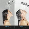 thumbnail image 4 of BLACK+DECKER Stainless Steel Dual Shower Heads with 5-Spray Setting Shower Head System, Chrome, 4 of 7
