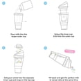 thumbnail image 3 of Blue - Portable plastic cereal cup, perfect for breakfast on the go, holds cereal and milk, 3 of 5