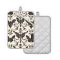 thumbnail image 2 of Butterfly Print Beige Background Oven Mitts Pot Holders 2 pcs Heat Resistant for Kitchen Baking Grilling, 2 of 7