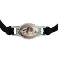 thumbnail image 2 of Springer Spaniel Puppy Dog Basket Bed Novelty Suede Leather Metal Bracelet, 2 of 4