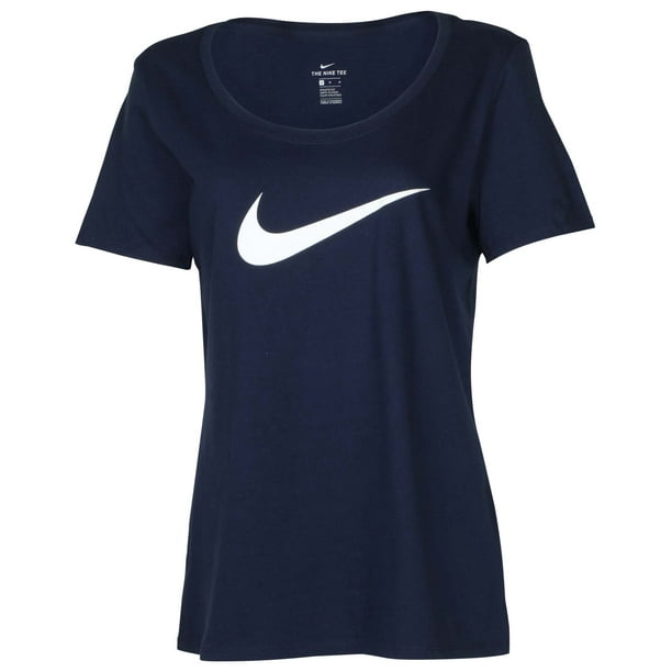 Nike - Nike Women's Swoosh Logo Scoop Neck T-Shirt - Walmart.com ...