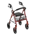 thumbnail image 1 of Andadera Rollator Roja Drive Con Asiento Todo Terreno Medical Store 10257R, 1 of 7