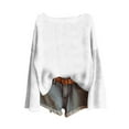 thumbnail image 2 of Asxite Toddler Tops Long Sleeve Sweatshirt Casual Loose Solid Crew Neck Fall Winter, 2 of 7