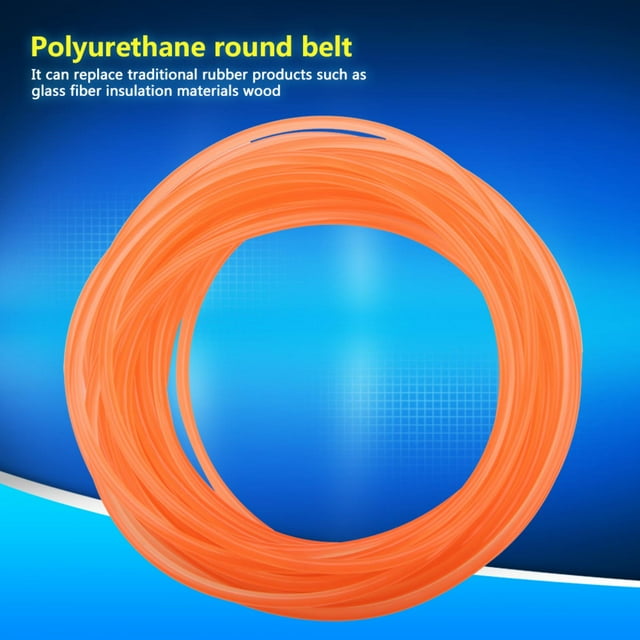 Peahefy Orange Smooth Surface PU Polyurethane Round Belt for Drive Transmission,Polyurethane Belt,Transmission Belt