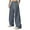 Beige, variant on Men's Wide Leg Sweatpants Uncuffed Baggy Trousers Heavyweight Long Open Bottom Pants Drawstring Elastic Waist Uncuffed Y2k Joggers with Pockets Black M