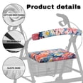 thumbnail image 5 of HELLHERO Blue and White Daisies Walker Seat Covers Backrest Covers Stain Proof for Outdoors Reusable Lightweight, 5 of 7