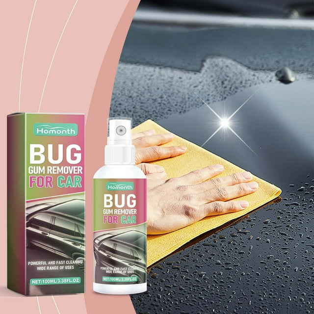 Car Shellac Cleaner Car Paint Decontamination Bird Droppings Resin Shellac Insect Stains Foam Cleaner 100ml