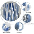 thumbnail image 5 of Abstract Watercolor Shower Curtain Blue and Grey Grunge Geometric Modern Aesthetic Bath Curtains Decorative Polyester Fabric Cloth Bathroom Shower Curtains Set with Hooks, 72x72 Inch, 5 of 6