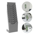 thumbnail image 3 of Free Standing Attendance Cards Shelf Information Cards Rack Retractable Time Cards Storage Rack, 3 of 4