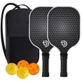 thumbnail image 1 of Pickleball Paddles Set-Graphite Carbon Fiber Usapa Approved Lightweight Racquets Set Indoor and Outdoor Exercise For All Ages D, 1 of 6