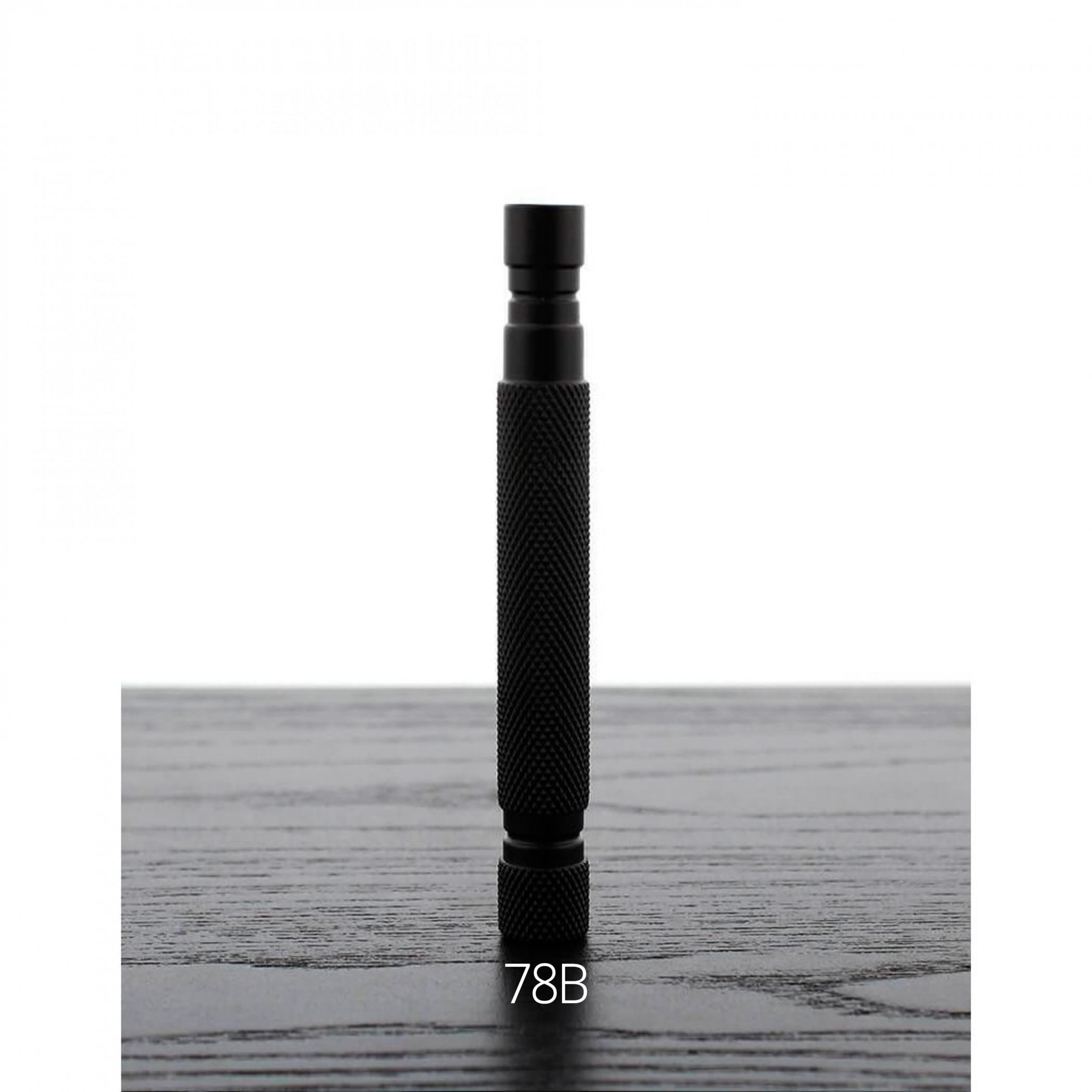 WCS Midnight Collection Stainless Steel Black Razor Handles-79B