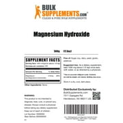 BulkSupplements Magnesium Hydroxide Powder- 1g per Serving - 500 Grams (1.1 lbs) - 500 Servings