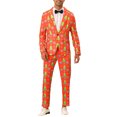 thumbnail image 2 of INSPIRE CHIC Christmas Printed Sports Coats for Men's Graphic Party Costume Blazers, 2 of 4