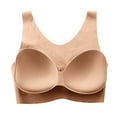 thumbnail image 2 of zuwimk Bras For Women,Women's Blissful Benefits Super Soft Wireless Lightly Lined Comfort Bra Z-Beige,L, 2 of 5