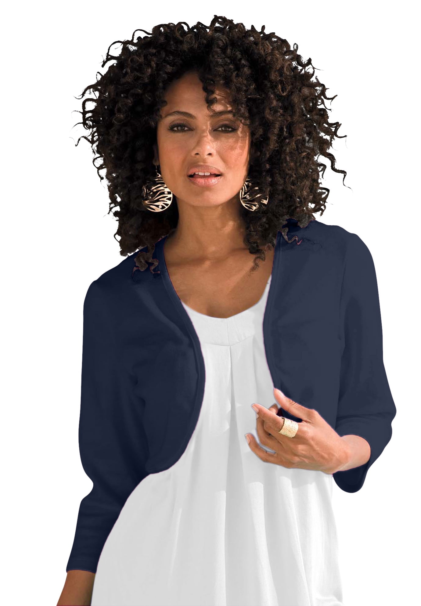 Navy bolero plus size Clearance