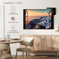 thumbnail image 5 of Elephant Stock Enchanting Oia Santorini Wall Art - Horizontal Canvas Wall Art - Living Room Wall Decor - Beach Canvas - Purple And Orange Decor - 12" x 8", 5 of 8