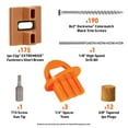 thumbnail image 5 of DeckWise (Brown) Ipe Clip EXTREMEKD Hidden Deck Fasteners, 1/4" Spacing, Stainless Steel Black #8x2" Trim-Head Screws for 100 Sq. Ft. of KD Hardwood, Thermal or Composite Decks (175 ct. Kit), 5 of 6