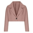 thumbnail image 5 of Luxalzxs Women's Cropped Blazers & Suit Jackets Business Casual Blazers Long Sleeve Open Front Work Suit Office Blazer Jackets, 5 of 5