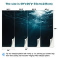 thumbnail image 3 of Peel and Stick Wallpaper Waterproof Underwater light Wall Mural Decor Self Adhesive and Removable 69in x 98in, 3 of 8