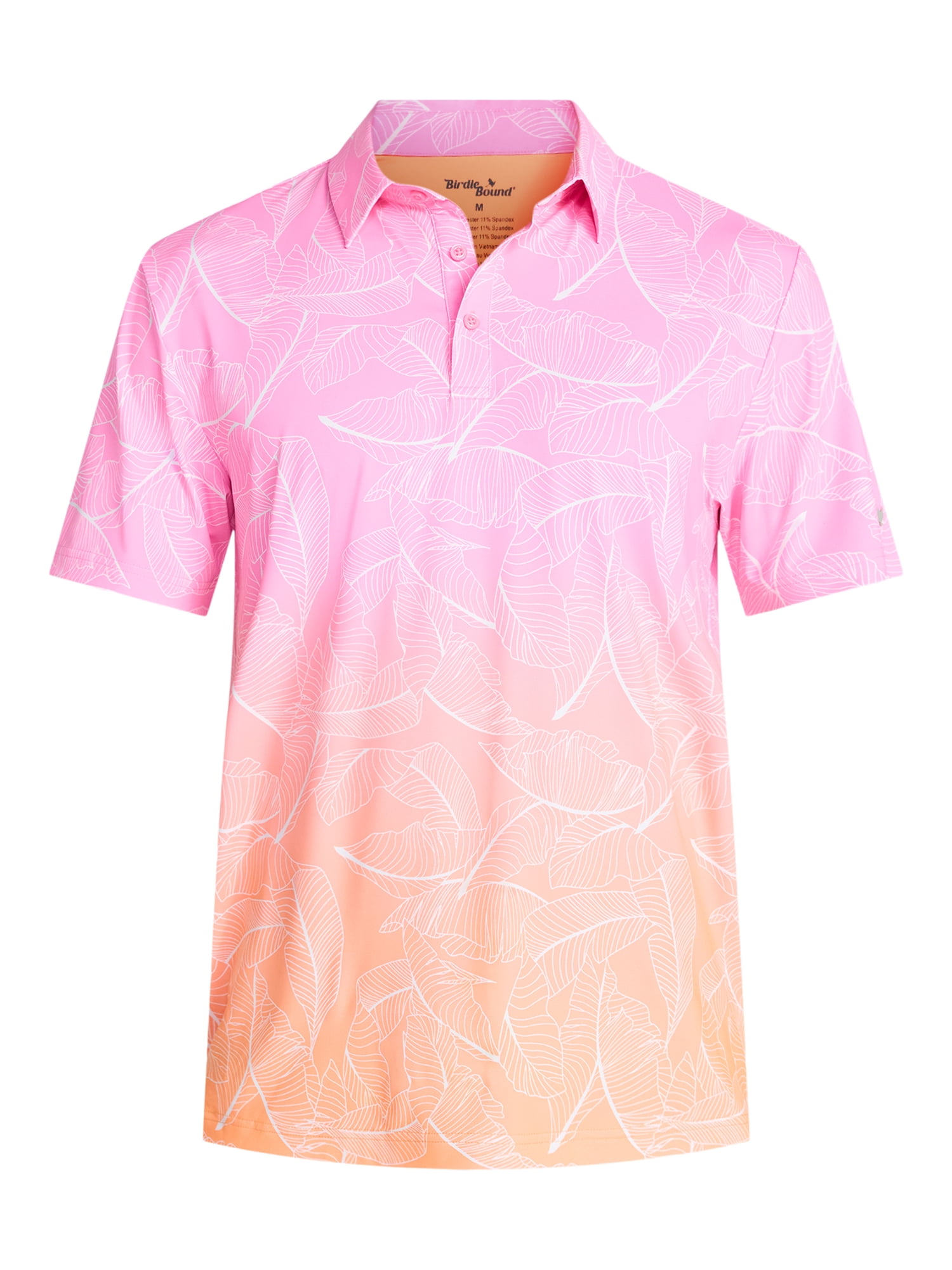 Birdie Bound Men's & Big Men's Novelty Print Golf Polo, Sizes S-5XL