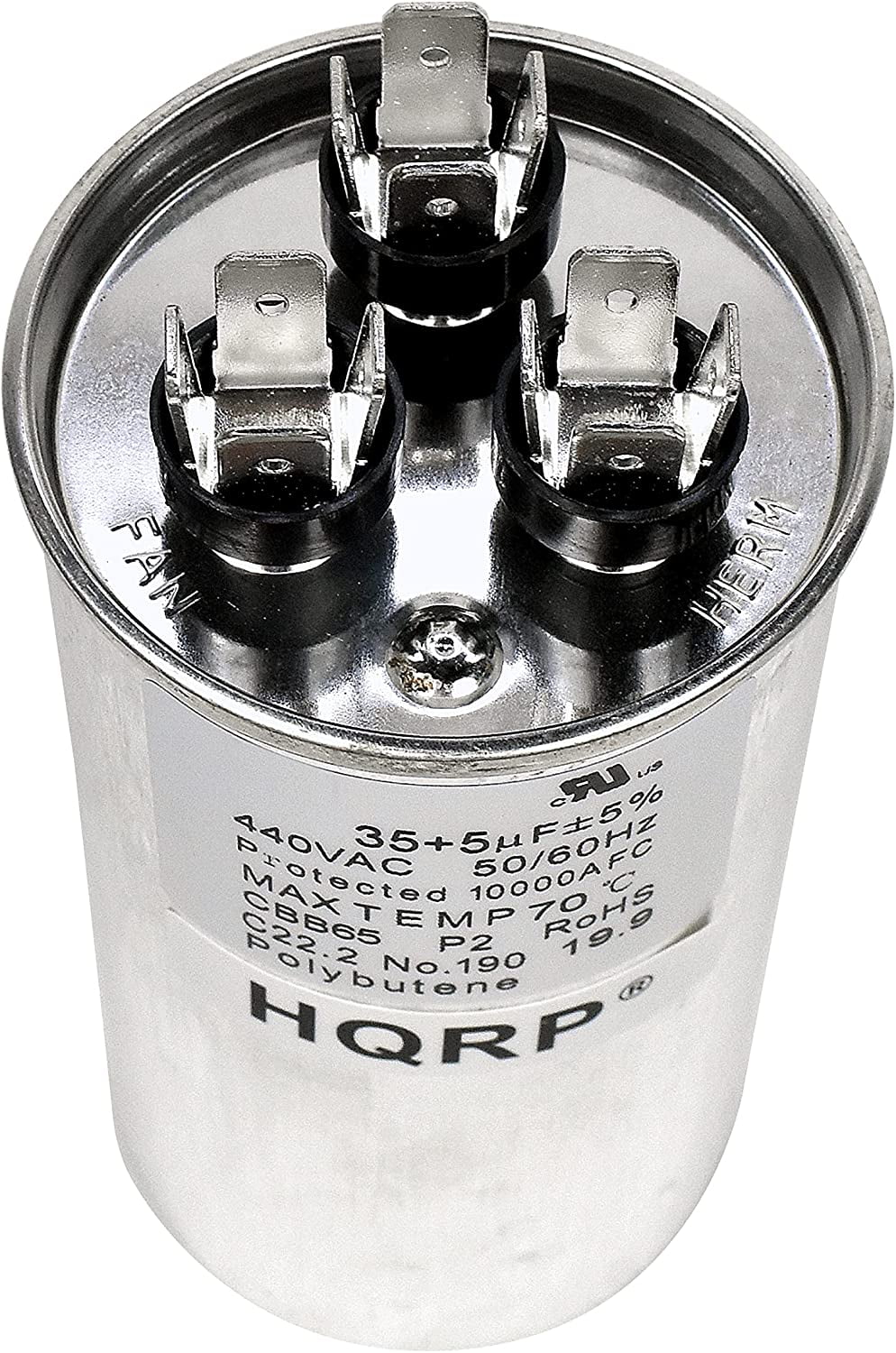HQRP 35uf 5uf AC Motor Capacitor, HVAC 370-440V Dual Run