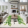 thumbnail image 3 of WELCOME Green Leaves Area Rugs 5x7 ft Summer Farmhouses Countryside Washable Rug Non Slip Indoor Carpet Absorbent Floor Mat for Living Room Bedroom Dining Room, 3 of 9