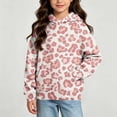 thumbnail image 5 of Txenfivo Girls Graphic Hoodie Pullover Fleece Long Sleeve Girls and Toddler's Cute Hooded Sweatshirt (3-14), 5 of 6